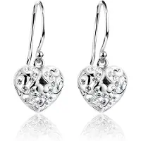 Nenalina Oorbellen 'Heart' zilver