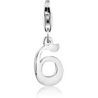 Nenalina - Bedel - Anhänger Zahl 1 Geburtstag Talisman 925 Silber - Dames
