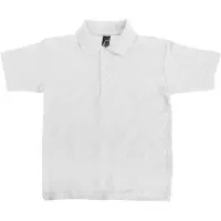 Sols Kinder Unisex Zomer II Pique Polo Shirt (Wit)