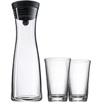 WMF Waterkaraf (set) BASIC 1,0 l met twee waterglazen,
