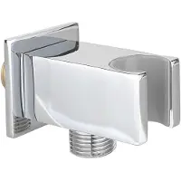 Best design Luxe Square opsteek + muuraansluiting 1/2" chroom