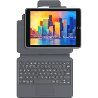 Zagg Pro Keys Apple iPad (2020/2021) Toetsenbord Hoes AZERTY Grijs