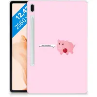 B2Ctelecom Samsung Galaxy Tab S7FE Tablet Back Cover Pig Mud