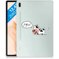 B2Ctelecom Samsung Galaxy Tab S7FE Tablet Back Cover Cow