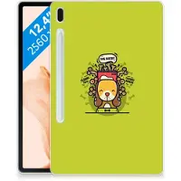 B2Ctelecom Samsung Galaxy Tab S7FE Tablet Back Cover Doggy Biscuit