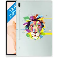 B2Ctelecom Samsung Galaxy Tab S7FE Tablet Back Cover Lion Color