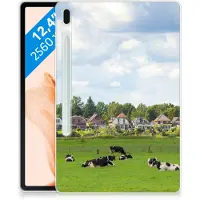 B2Ctelecom Back Cover voor Samsung Galaxy Tab S7FE Back Case Koeien