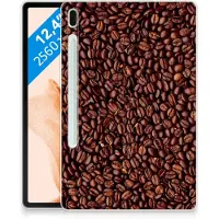 B2Ctelecom Samsung Galaxy Tab S7FE Tablet Cover Koffiebonen