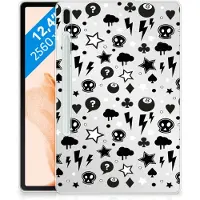 B2Ctelecom Tablet BackCover Samsung Galaxy Tab S7FE Silver Punk