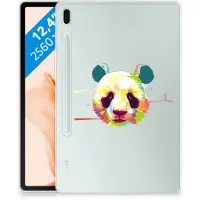 B2Ctelecom Samsung Galaxy Tab S7FE Tablet Back Cover Panda Color