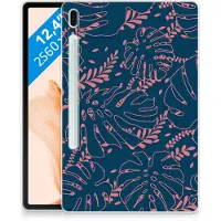 B2Ctelecom Samsung Galaxy Tab S7FE Siliconen Hoesje Palm Leaves