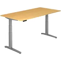 Hjh OFFICE PRO XBHM 2E SS - Beuken 200 x 100 Tafelhoogte I Elektrisch in hoogte verstelbaar