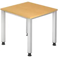 Hjh OFFICE PRO QUEO 8 S - Beuken 80 x 80 Tafelhoogte I In hoogte verstelbaar