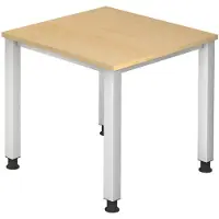 Hjh OFFICE PRO QUEO 8 S - Esdoorn 80 x 80 Tafelhoogte I In hoogte verstelbaar