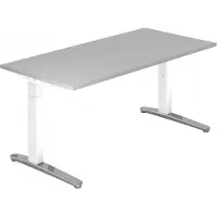 Hjh OFFICE PRO XTRA XB 16 WC - Grijs 160 x 80 Tafelhoogte I In hoogte verstelbaar