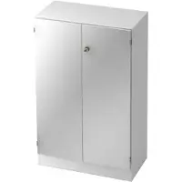 Hjh OFFICE PRO SIGNA K 6550 SG - Hoogte van de map | 3 OH met knop (afsluitbaar) Kast Wit/Zilver