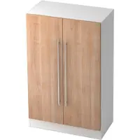 Hjh OFFICE PRO SIGNA G 7550 RE - Hoogte van de map | 3 OH Wit/Walnoot Kast Rail handvat (kunststof)