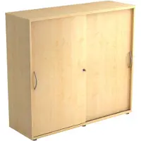 Hjh OFFICE PRO BETA 1753S - Esdoorn Hoogte van de map | 3 OH Schuifwandkast Metalen handgreep