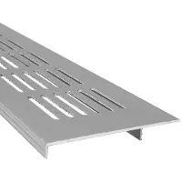 Europlast Plintrooster aluminium - zilver L=500mm x H=80mm -RA850S