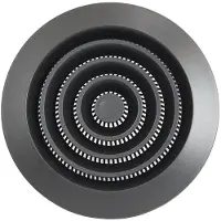 Europlast Rond ventilatierooster grill Ø100 mm antraciet - NGA100A