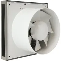 Europlast Badkamerventilator ? 125 mm roestvrij staal met timer - EET125Ti