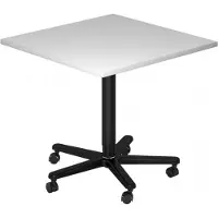 Hjh OFFICE PRO BISTRO 88Q D - Systeem conferentietafel Grijs 80 x 80 Zwart