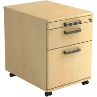 Hjh OFFICE PRO SIGNA AC20 SG - Rolcontainer Esdoorn Hout met ophangsysteem Greeplijst kunststof