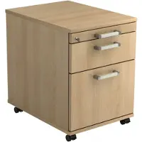Hjh OFFICE PRO SIGNA AC20 CE - Rolcontainer Hout Eiken met ophangsysteem Chrome metaal handgreep