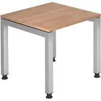 Hjh OFFICE PRO JAVA 8 S - Walnoot 80 x 80 Tafelhoogte I In hoogte verstelbaar