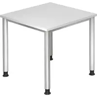 Hjh OFFICE PRO HILO 8 S - Wit 80 x 80 Tafelhoogte I In hoogte verstelbaar