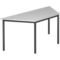 Hjh OFFICE PRO DORAN DRTR D - Grijs 160 x 69 met ronde buis / Zwart