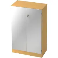 Hjh OFFICE PRO SIGNA K 6550 SG - Beuken/Zilver Hoogte van de map | 3 OH met knop (afsluitbaar) Kast