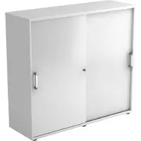 Hjh OFFICE PRO BETA 1753S - Wit Hoogte van de map | 3 OH Schuifwandkast Chrome metaal handgreep