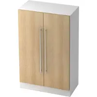 Hjh OFFICE PRO SIGNA G 7550 RE - Hoogte van de map | 3 OH Wit/Eiken Kast Rail handvat (kunststof)