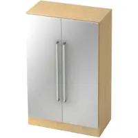 Hjh OFFICE PRO SIGNA G 7550 CE - Esdoorn/Zilver Hoogte van de map | 3 OH Kast Chrome metaal handgreep