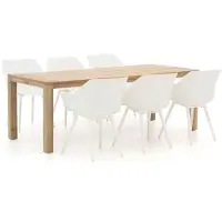Hartman tuinmeubelen Hartman Sophie Studio/ROUGH-S 220cm dining tuinset 7-delig - Laagste prijsgarantie!