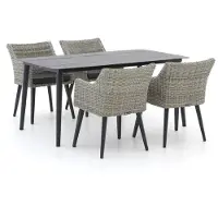 Manifesto furniture + 10% kassakorting | Manifesto Matese/Sora 160cm dining tuinset 5-delig