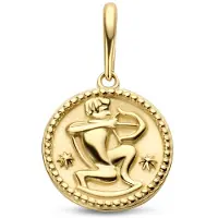 New Bling 9NBG-0279 Gouden Sterrenbeeld - Boogschutter - 10 mm Doorsnee - 14 Karaat - Goud