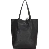 Charm London Leren Shopper Elisa Metallic Zwart