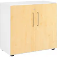 Hjh OFFICE PRO BETA 9 | Kast met deuren 2 OH - Wit/Esdoorn
