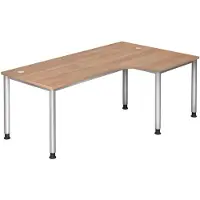 Hjh OFFICE PRO HILO 82 S - 200 x 120 Walnoot Tafelhoogte I In hoogte verstelbaar