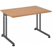Hjh OFFICE PRO ZENO 12 G | 120x80 - 120x80 Tafelhoogte I In hoogte verstelbaar Walnoot/Grafiet
