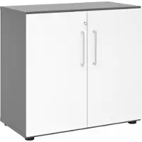 Hjh OFFICE PRO BETA 9 | Kast met deuren 2 OH - Grafiet/Wit