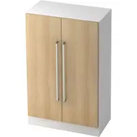 Hjh OFFICE PRO SIGNA G 7550 CE - Hoogte van de map | 3 OH Wit/Eiken Kast Chrome metaal handgreep