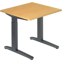 Hjh OFFICE PRO XTRA XB 8 GG - Beuken 80 x 80 Tafelhoogte I In hoogte verstelbaar