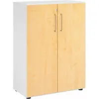 Hjh OFFICE PRO BETA 9 | Kast met deuren | 3 OH - Wit/Esdoorn