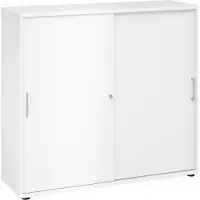 Hjh OFFICE PRO BETA 1753S - Hoogte van de map | 3 OH Wit/Wit Schuifwandkast