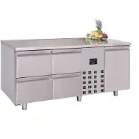 CombiSteel 700 KOELWERKBANK COMBISTEEL, 1DRS 4 LADEN MONOBLOCK, 178,5(B)x70(D)x85(H)cm, 230V/200W