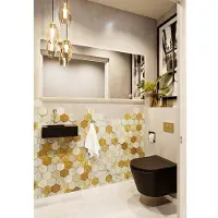 Mondiaz Fontein tyne 40 cm solid surface positie links zonder kraangat urban