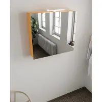 Mondiaz Cubb spiegelkast 80x70x16cm ocher met 2 deuren